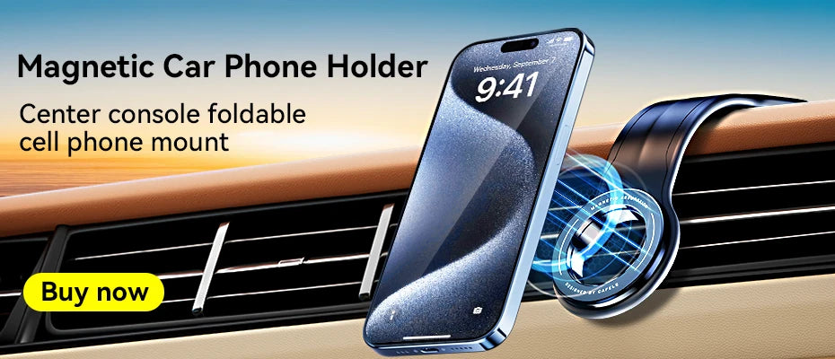 Support de téléphone magnétique pour voiture, Support de téléphone magnétique rotatif à 360 degrés pour téléphone portable de voiture, Support universel pour tableau de bord