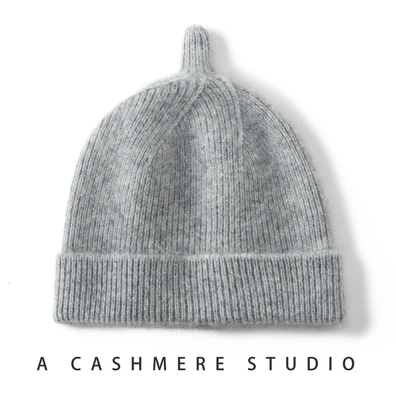 Garder au chaud chapeau d'hiver pour enfants unisexe tricot casquette enfants 100% cachemire Skullies chapeaux pour garçons Bonnet filles casquettes accessoires
