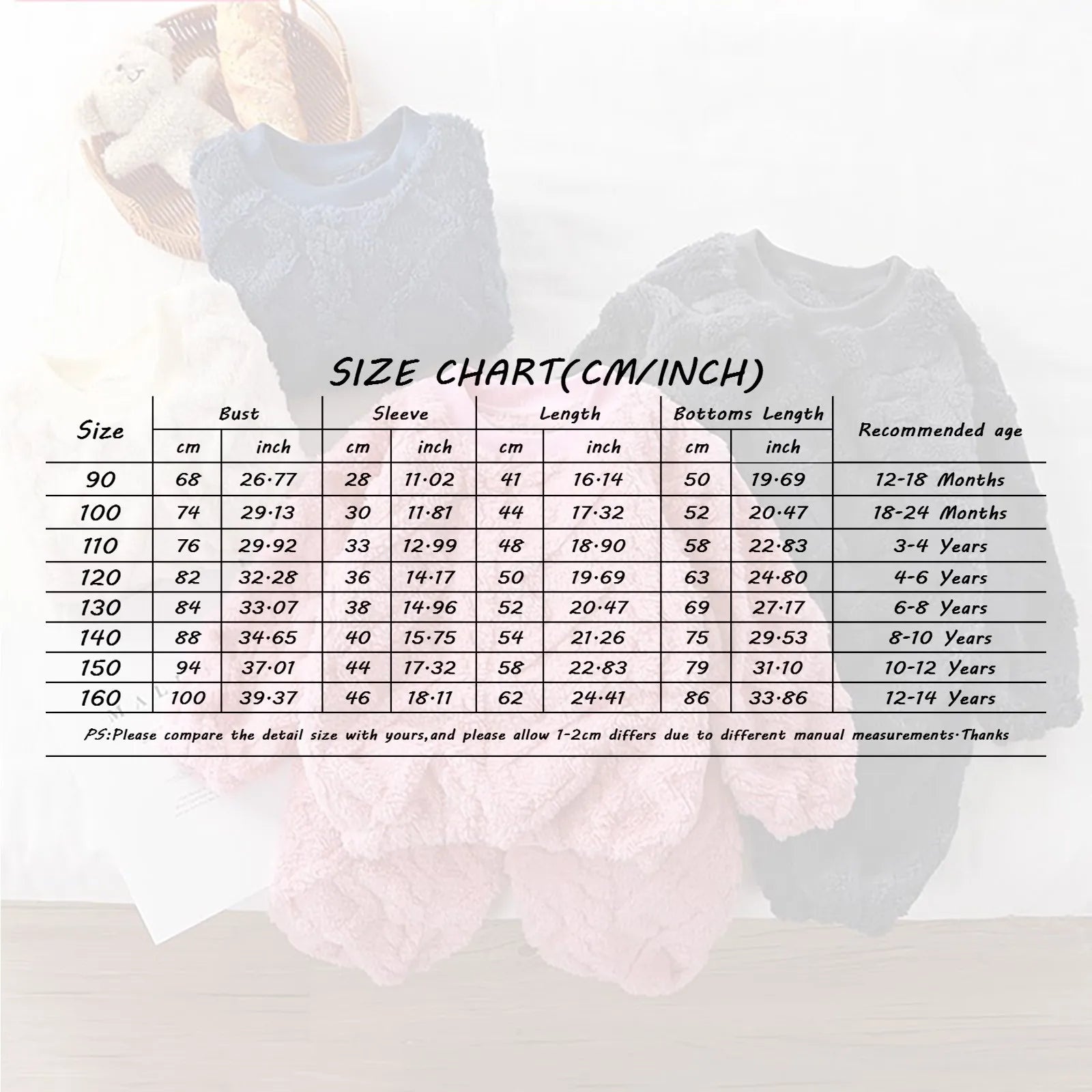 2t filles vêtements flanelle ensemble enfants deux pièces ensemble nouveau fourrure Jacquard ample col rond maison costume enfant en bas âge fille garçon correspondant