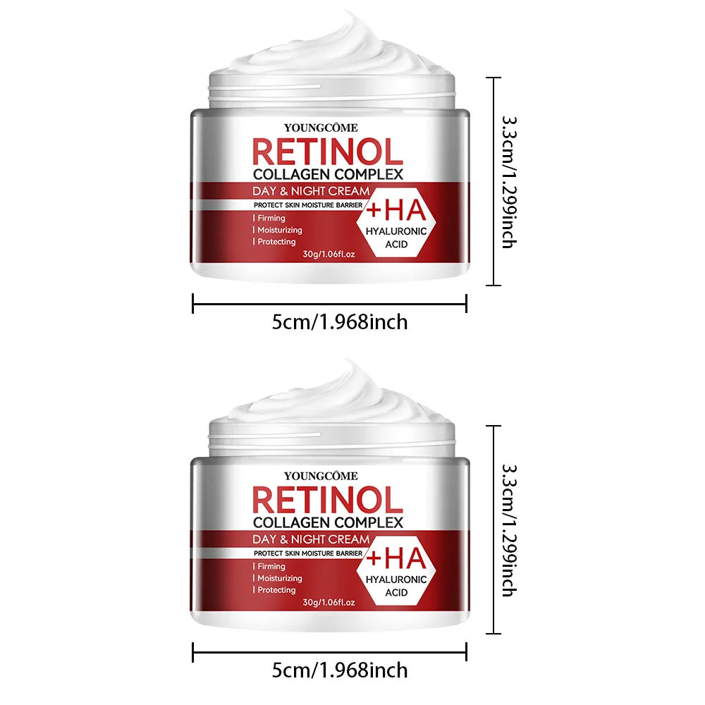 Crème hydratante de soin du visage au collagène au rétinol, hydratation en profondeur, adaptée au vieillissement sec, crème hydratante pour la réparation de la peau