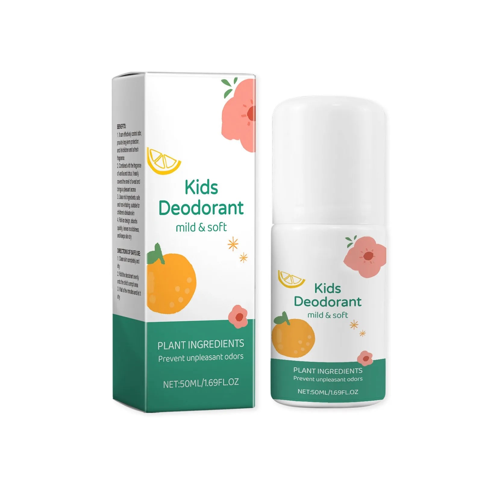 Dépistolet ant naturel sans paraben pour enfants et adolescents, dépistolet ant en rafale, sans aluminium, frais, 50ml