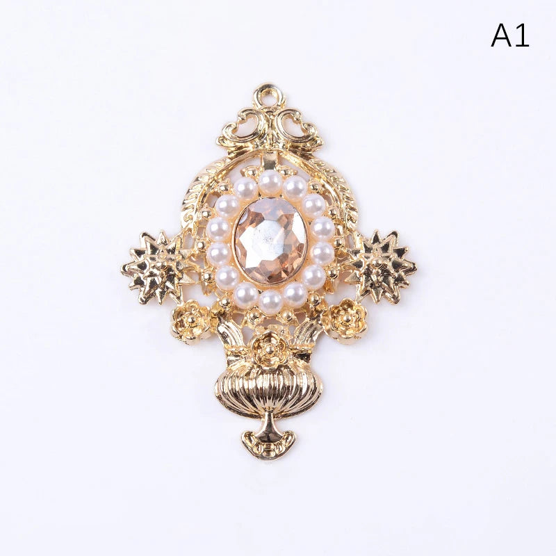 Accessoires de bijoux en alliage de diamant, pendentif de personnalité de mode, accessoires de cheveux de bricolage, matériel de boucles d'oreilles