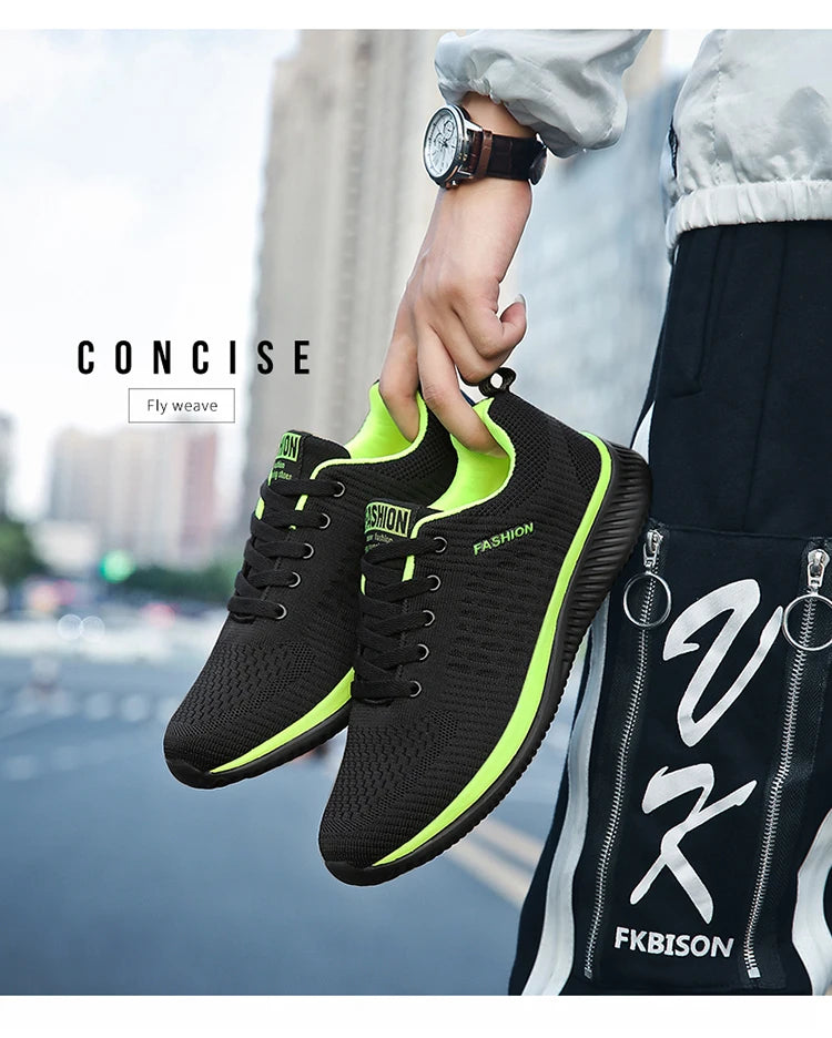 Men's Lightweight Running Shoes, Classic Mesh Walking Shoes, Breathable Casual Shoes, Men's Fashion Moccasin Sneakers