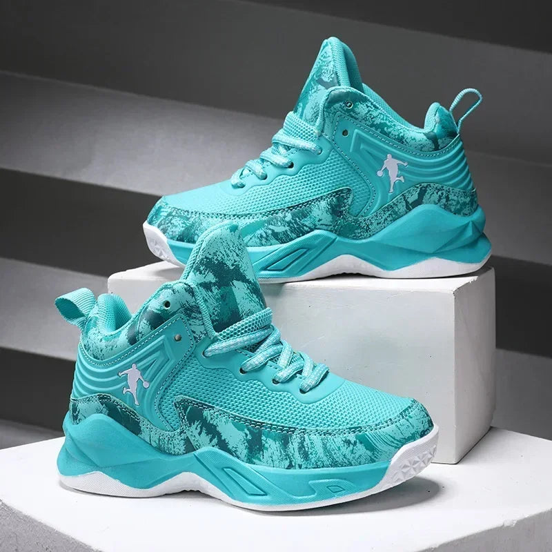 2025 chaussures de Basket-ball pour enfants baskets nouveaux garçons marque semelle épaisse antidérapant enfants chaussures de sport enfant garçon Basket formateur chaussures