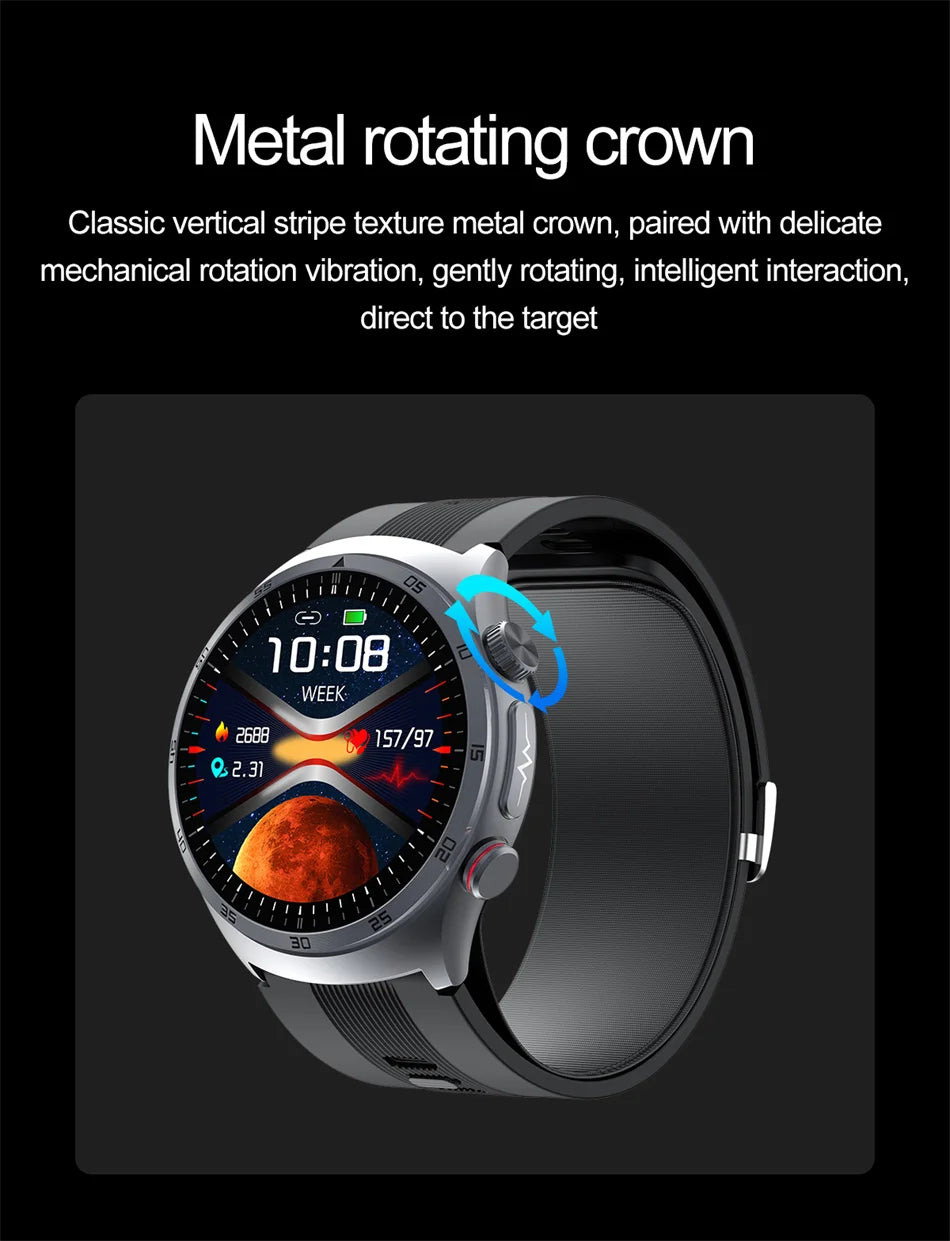 2025 santé montre intelligente NFC ECG pompe à Air pression artérielle oxygène sanguin ECG + PPG Bluetooth appel NFC montre intelligente pour hommes femmes Airbag