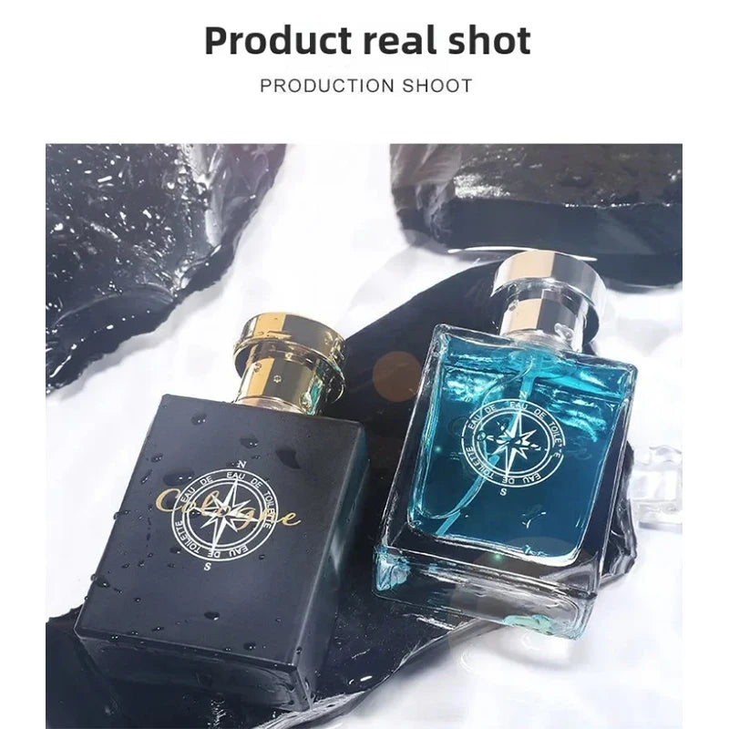 Amant noir pour hommes Cologne bois mélangé bois De santal Eau De Toilette parfum rafraîchissant longue durée déodorant parfum charmant