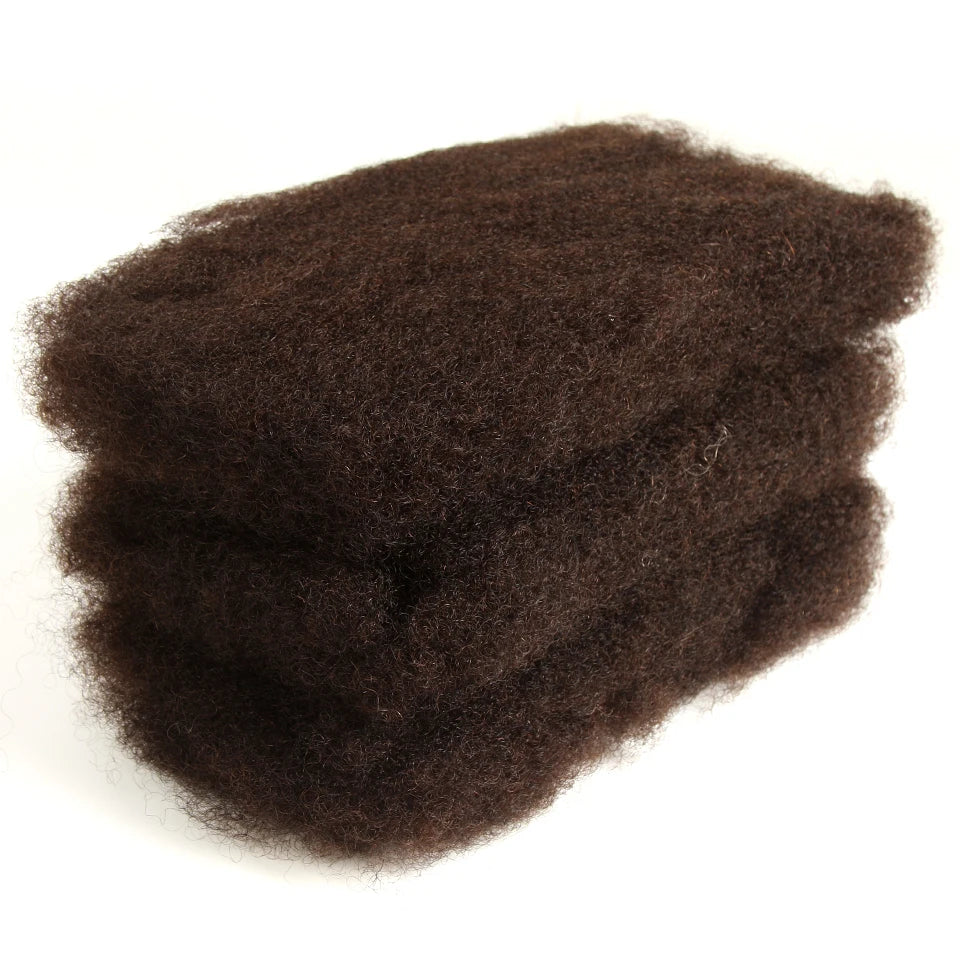Tresses torsadées de couleur naturelle QVR, cheveux brésiliens Remy sans trame, Afro crépus, en vrac, pour tressage, 1 paquet de 50 g/pièce