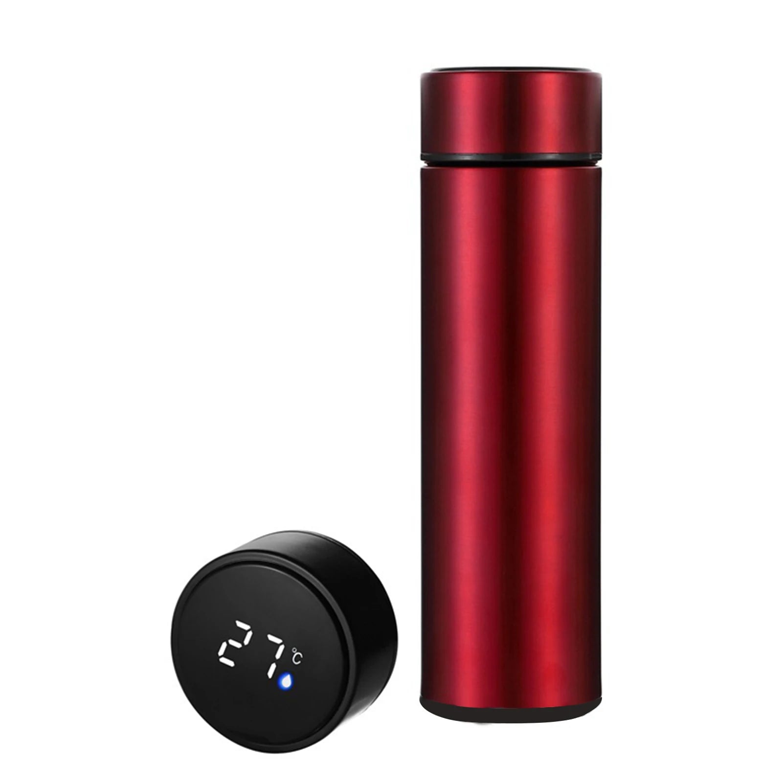 500ml Stainless Steel Vacuum Insulated Smart Water Bottle, LED Temperature Display, Spill-Proof, Portable for Home, Travel and Sports