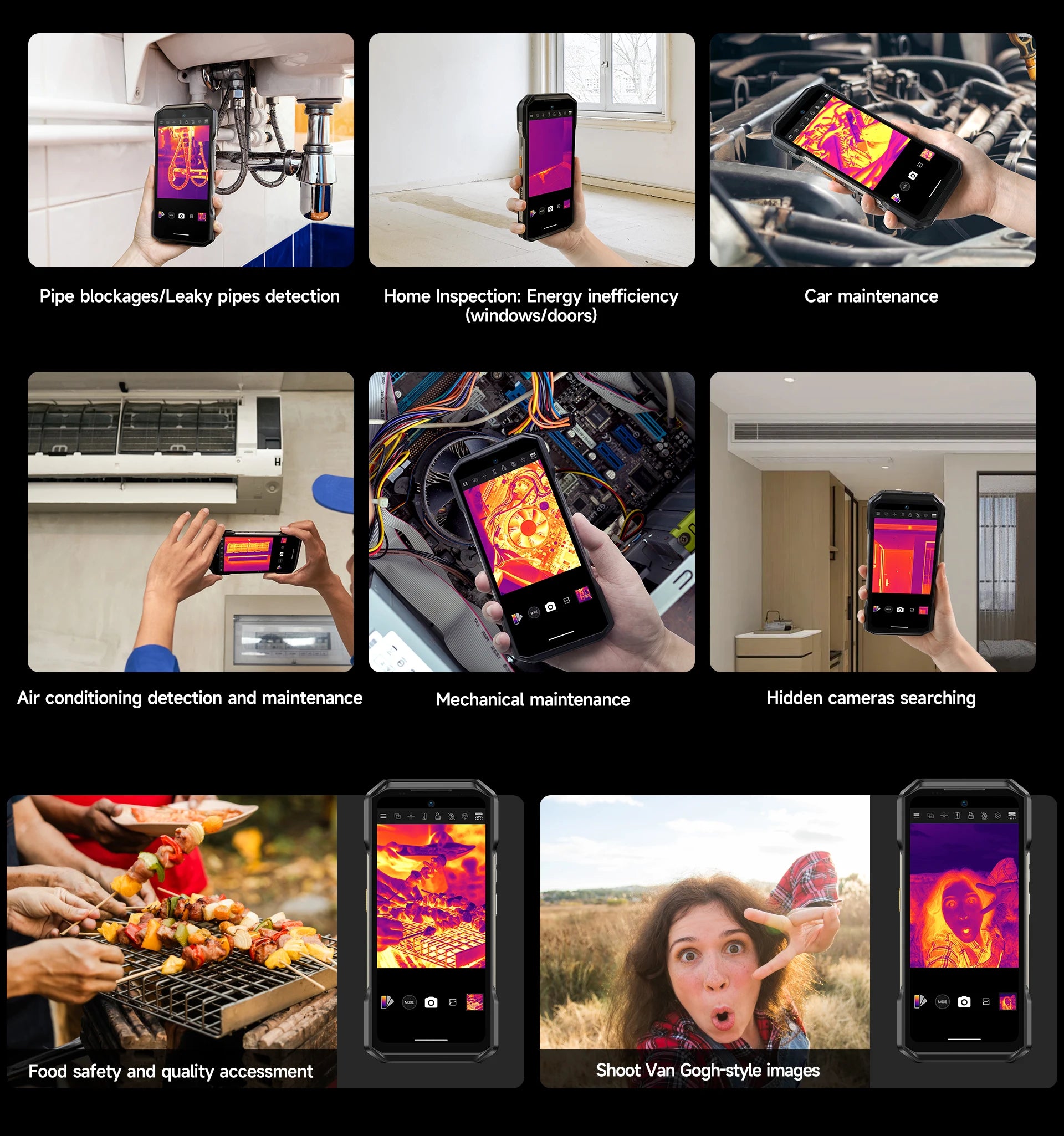 Ulefone Armor 27T Pro 5G THERMAL BY FLIR ®   Téléphone robuste Android 14 10600mAh Smartphone 64MP 6,78" 24GB + 256GB Téléphone portable NFC