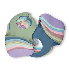Bavoir imperméable 3D pour bébé, fournitures pour bébé, mignon, imprimé animal de dessin animé, bavoir pour enfants, fille et garçon, bavoir réglable en silicone souple, alimentation pour bébé