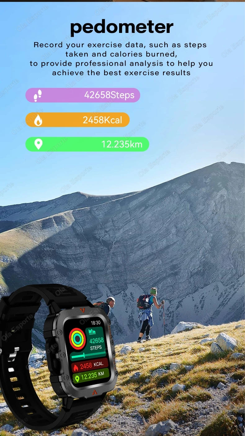 Montre intelligente de Sport en plein air avec éclairage Led hommes femmes montres Fitness Track ECG + PGG montre intelligente