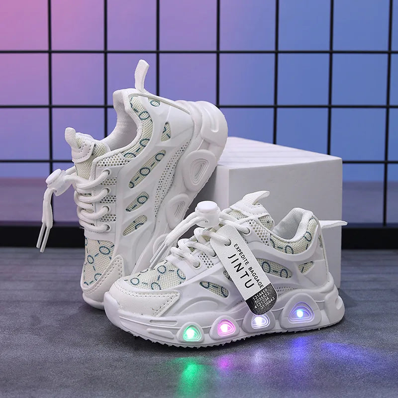 Enfants baskets 2025 printemps nouvelle fille Sneakers1-6 ans décontracté LED enfant chaussures mode filles chaussures chaussures De créateur Tenis De Mujer