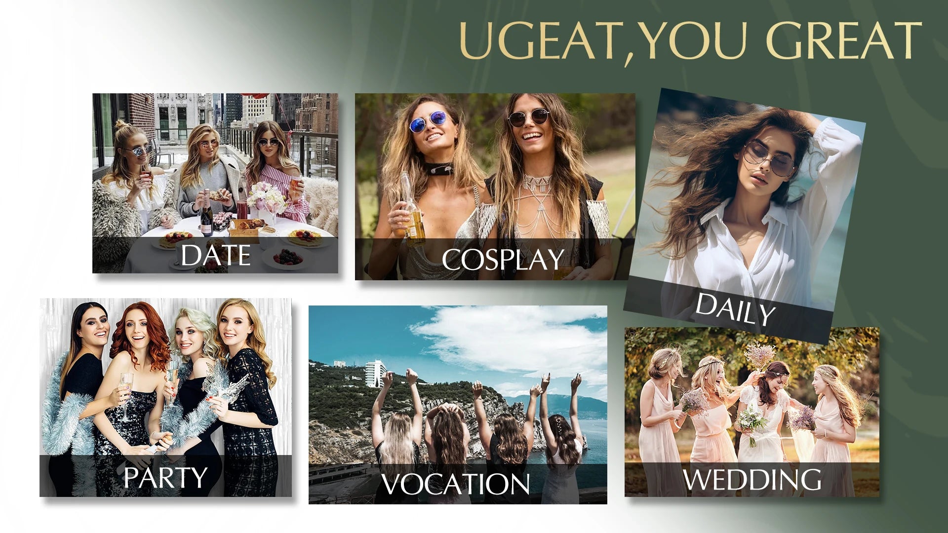 Ugeat U-Tip Human Hair Extensions 1g/s U-Tip Hair for Women 14-24" Pre-Glued Hair Extensions 50g/100g Keratin Tip Hair