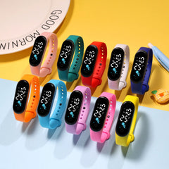 Kawaii montre intelligente pour enfants mode en plein air étanche sport enfants montres garçon filles montres numériques Silicone montre enfant