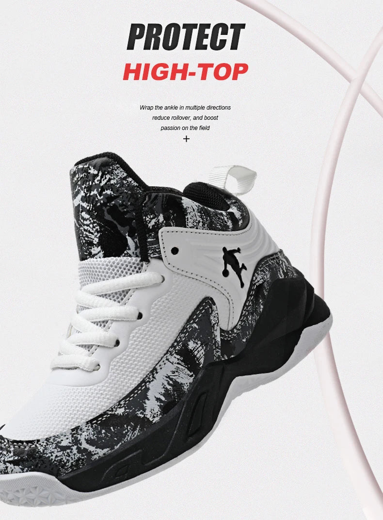 Chaussures de Basket-ball pour enfants, baskets d'extérieur antidérapantes, de sport, de course, d'entraînement, de marche