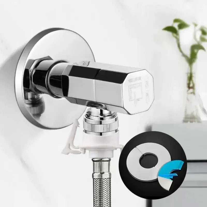 Couvercle décoratif de robinet auto-adhésif en acier inoxydable, 1 pièce, finition chromée pour tuyau d'eau, couvercles muraux, accessoires de salle de bains