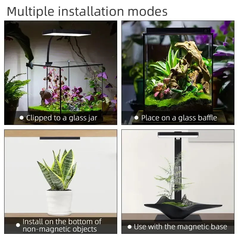 WEEK AQUA USB lumière d'aquarium plante grandir spectre complet LED écologie Microlandspape lumière Nano lumière d'aquarium