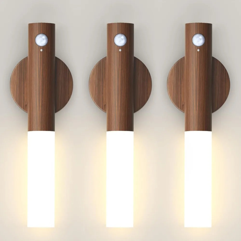 Lampe murale magnétique LED à mouvement intelligent, Rechargeable, capteur Portable, veilleuse pour couloir, chambre à coucher, escaliers, salle de bains, décoration d'armoires