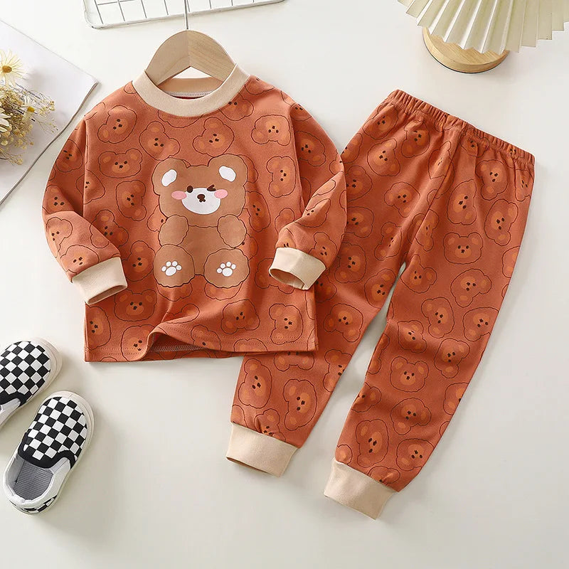 Vêtements pour enfants ensembles pour enfants vêtements pour enfants garçons filles coton automne hiver vêtements pantalons vêtements de nuit sous-vêtements