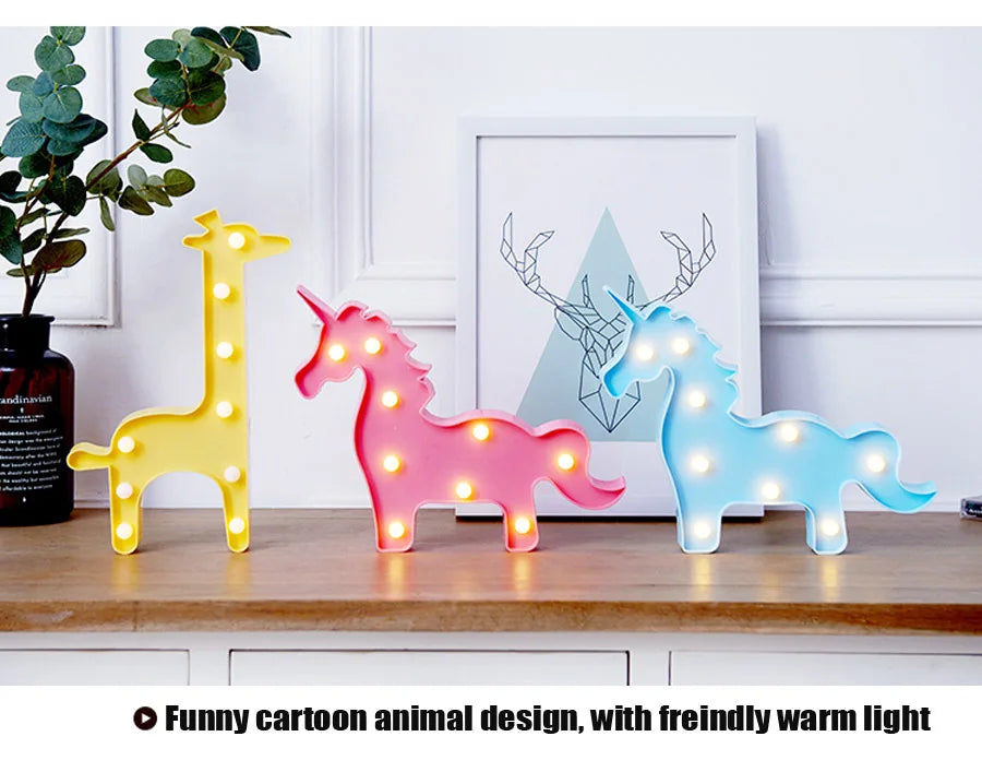 Veilleuse LED 3D sans fil pour bébés, applique murale Nairobi Orn, veilleuses pour enfants, cadeaux de vacances pour enfants