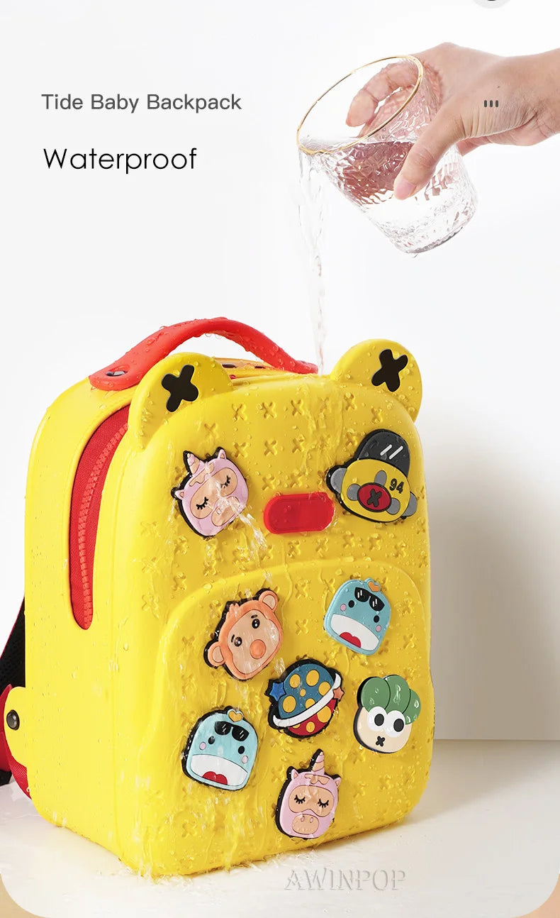 Sac à dos d'école étanche pour fille et garçon, à motif de dessin animé, à la mode, pour la maternelle, Kawaii, cadeau