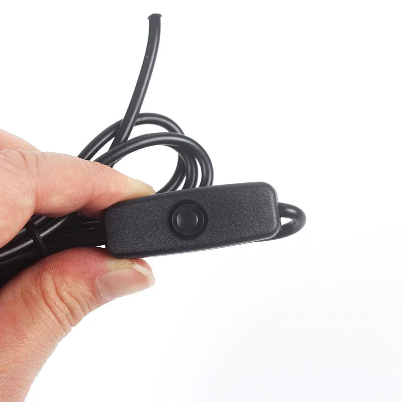 Bande lumineuse LED USB 2835 DC5V avec interrupteur, ruban de lampe Flexible, TV, ordinateur de bureau, écran, éclairage de fond, décoration de maison