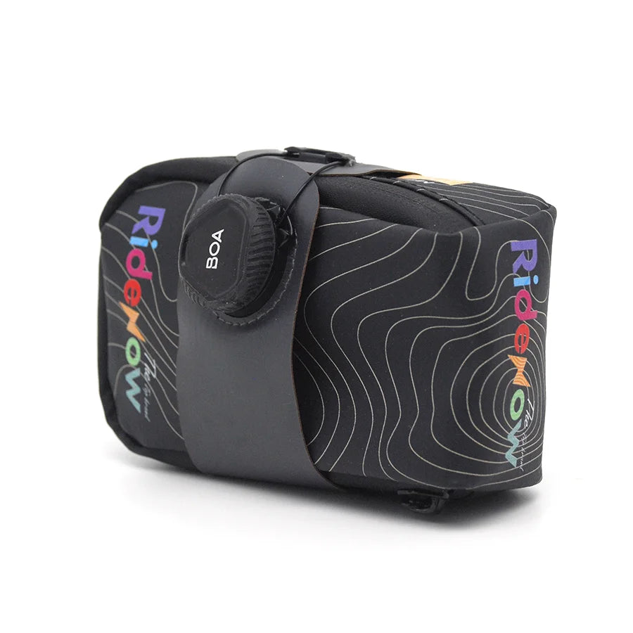 RideNow Matériaux recyclés Sac de vélo Sac arrière VTT Sac de selle de siège arrière de vélo de route Rapide détachable étanche Rangement de cyclisme