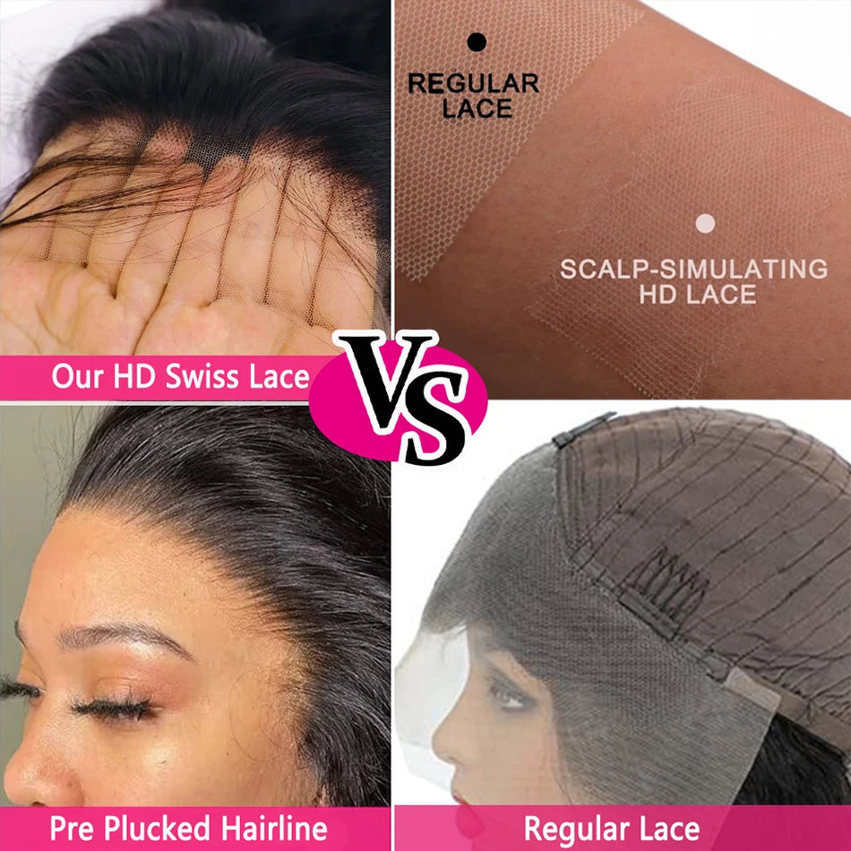 Raw donor human hair wigs 12A 13x4 HD lace front 250% density unprocessed Vietnamese double wave inflatable lace front wig