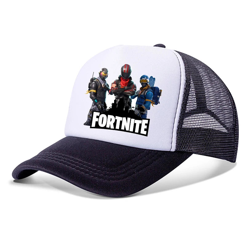 Casquette de Baseball Fortnites pour enfants, chapeau imprimé de jeu de dessin animé pour garçons, chapeau de soleil d'été en plein air, casquette à visière réglable, cadeaux pour enfants, nouvelle collection