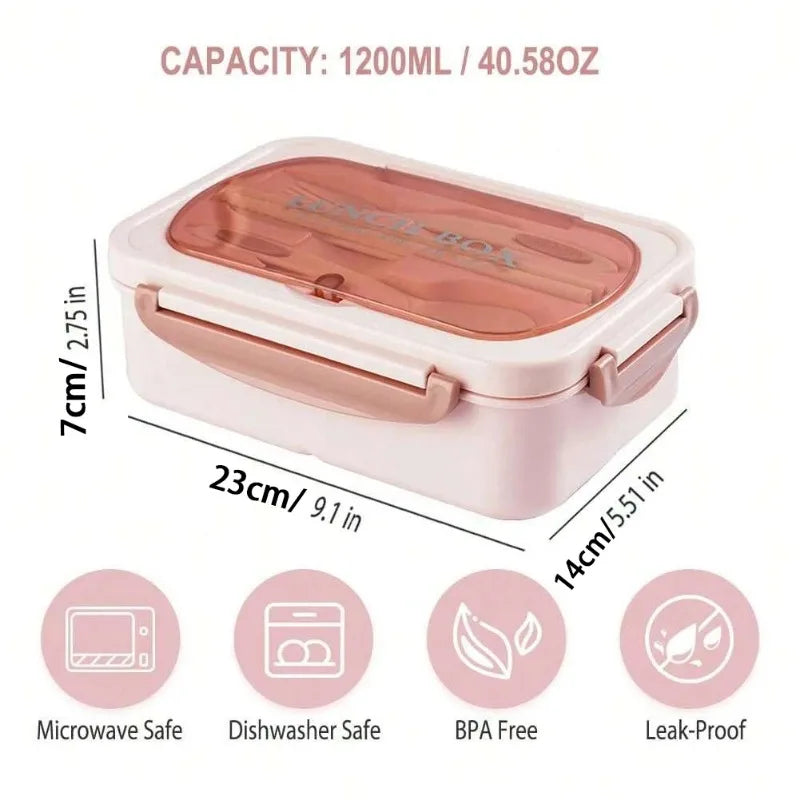 Boîte à Bento pour adultes, conteneurs pour adultes, hommes et femmes avec 3 compartiments, récipient alimentaire pour la rentrée scolaire