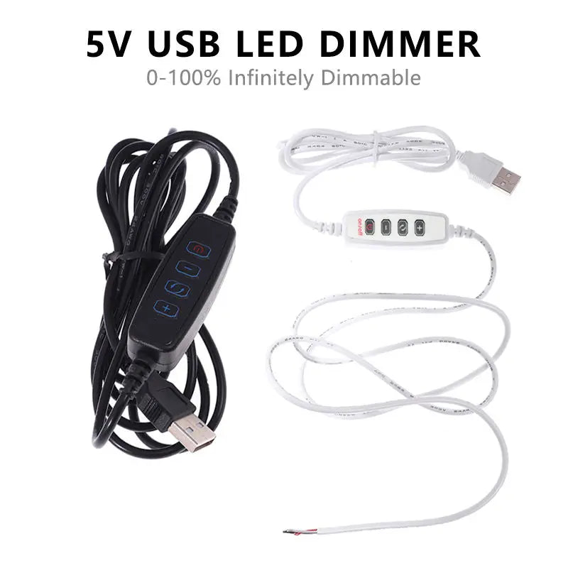 LED strip light kit for tourist information, flexible bar light, dimmer controller, USB, 0.5-5m, 5V, 120g/m, 3000K, 4000K, 6000K CCT, 4 buttons, 2m