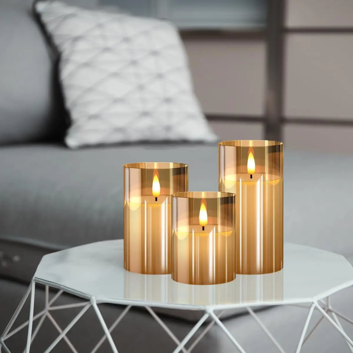 Bougies sans flamme 3D wick bougie LED électrique à piles avec télécommande pour fête hôtel mariage décoration d'anniversaire