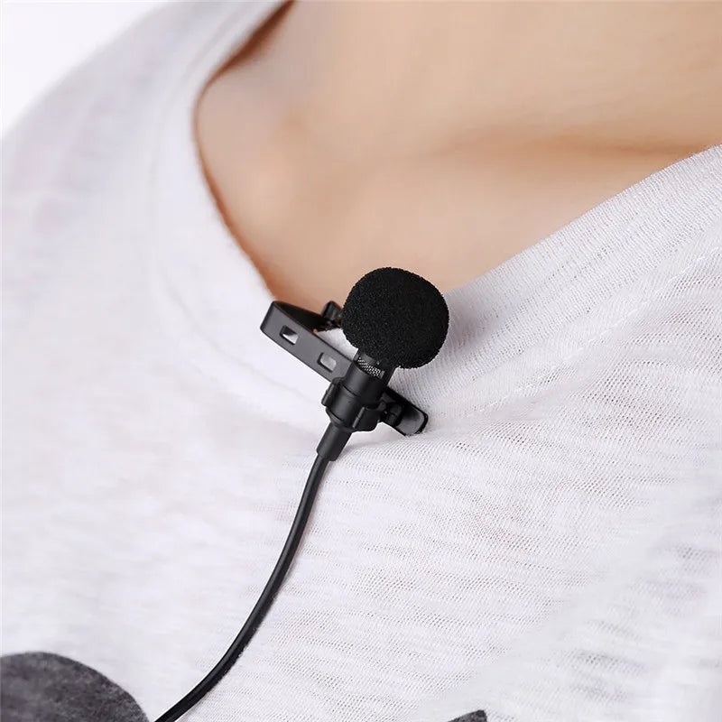 Mini Microphone Portable à condensateur, micro Lavalier à revers, usb c, filaire, Mikrofo/Microfon, pour téléphone et ordinateur Portable, avec prise casque