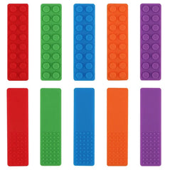 Anneau de dentition en Silicone pour bébé, 5 pièces, jouets sensoriels à croquer, collier sans BPA, qualité alimentaire, outils de moteur buccal