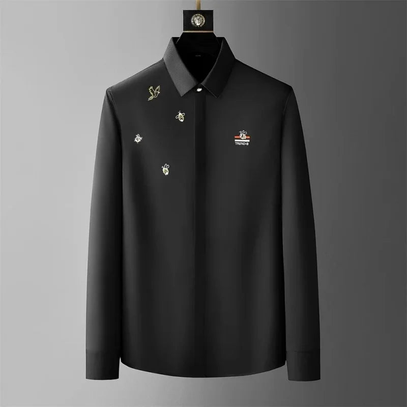 Chemise à carreaux pour hommes, exquise, décontractée, à manches longues, en velours de qualité, confortable et respirante, automne