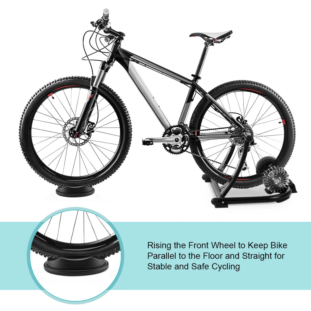 Riser de roue avant de cyclisme pour l'entraînement en salle, support de nuit de cyclisme, entraîneur de vélo, entraîneur d'intérieur
