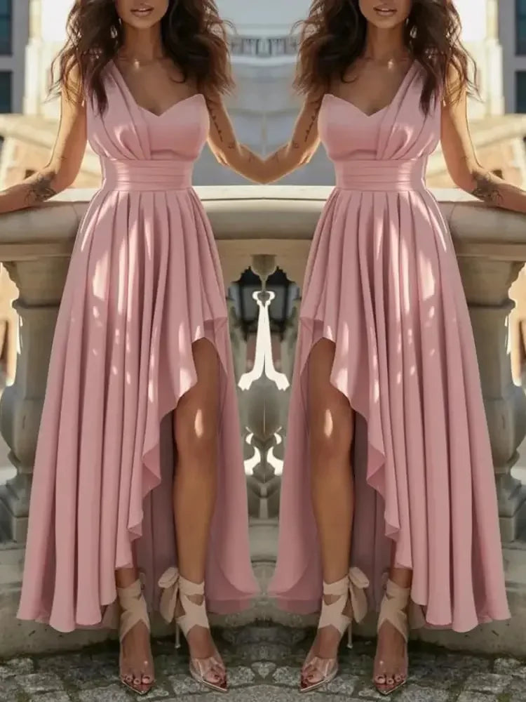 Sexy and Elegant Red Evening Dress for Women, Chic Cocktail Outfit, Gala, Graduation, Luxury, Formal, Bridesmaid