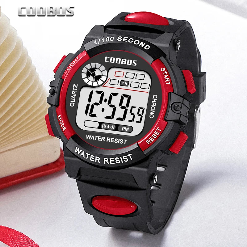 Sport enfants montres mode LED montres numériques pour enfants bracelet en Silicone étanche lumineux filles garçons horloge cadeau reloj niNo