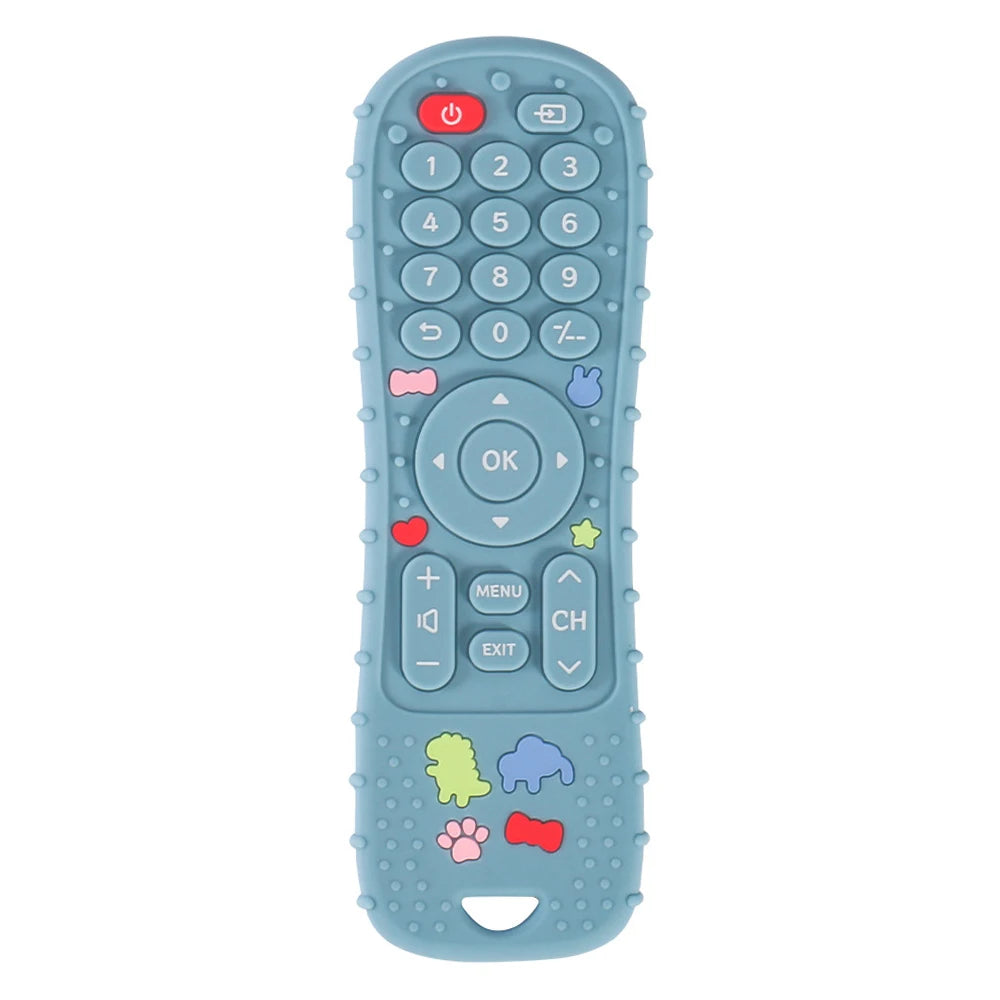 Anneau de dentition en silicone avec télécommande, jouets pour enfants, philosophie sensorielle Montessori, cadeau pour garçons et filles