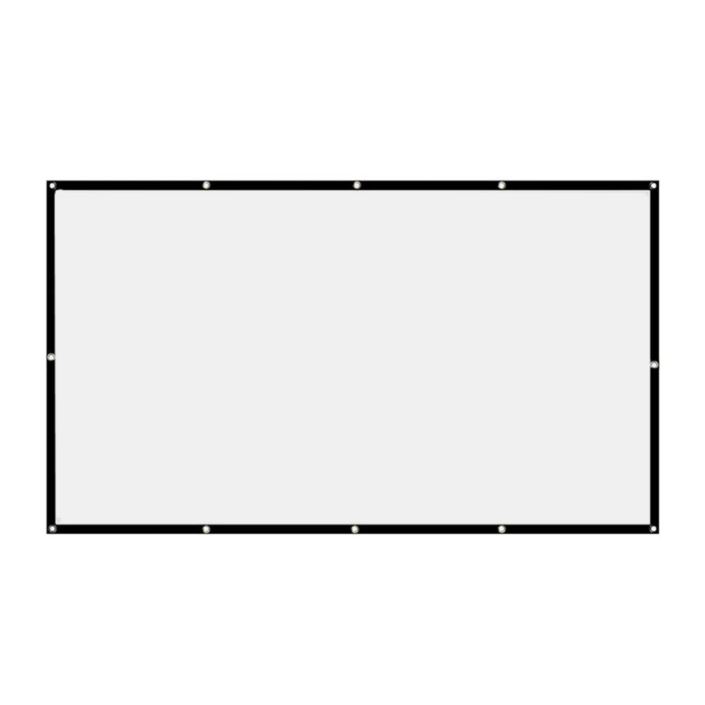 Écran de projection portable simple, grille de rideau, écran HD, cinéma à domicile, bureau, film extérieur, 60 ", 72", 84 ", 100", 120/150"