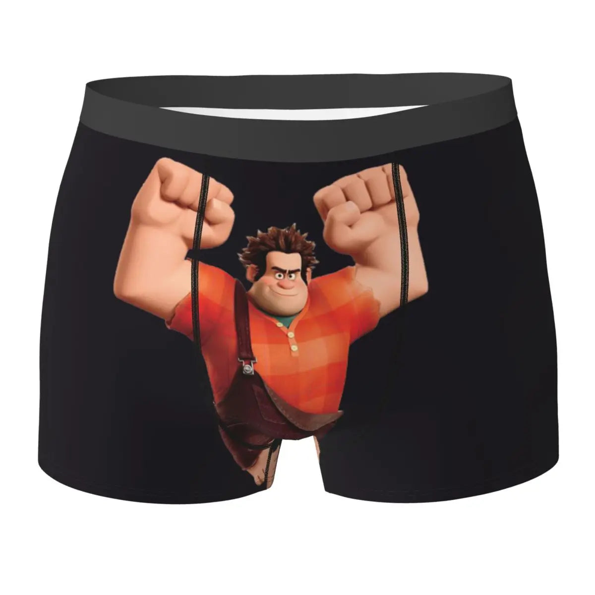 Wreck-It Ralph Men's Boxer Briefs, Breathable Underwear for Men, Boyfriend Gift
