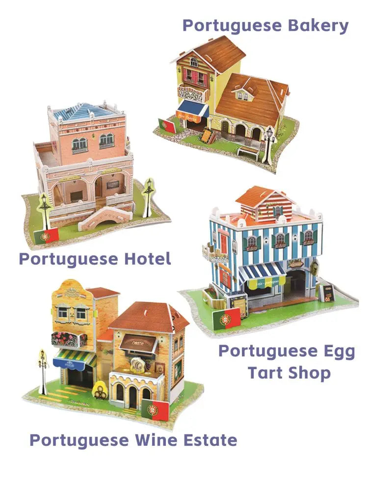 Jouets éducatifs Puzzles 3D jouets enfants développement intellectuel mondes Construction de bâtiments célèbres Puzzles 3D jouet
