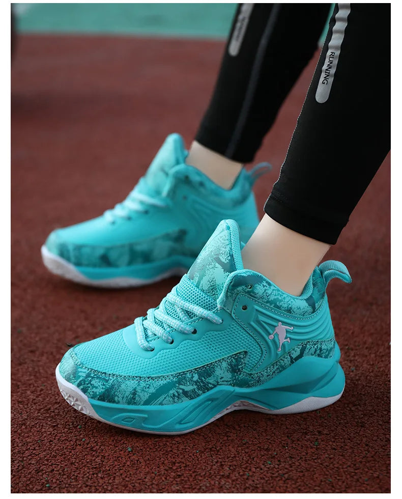 Chaussures de Basket-ball pour enfants, baskets d'extérieur antidérapantes, de sport, de course, d'entraînement, de marche