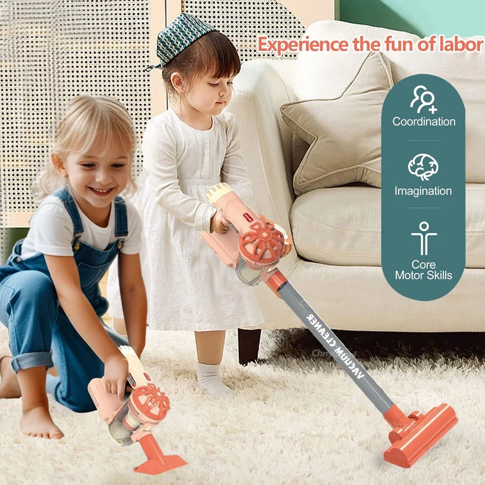 Ensemble d'aspirateur électrique de Simulation pour enfants, jouets de jeu de Simulation pour tout-petits, jeu de rôle, jouet éducatif pour filles et garçons, cadeaux
