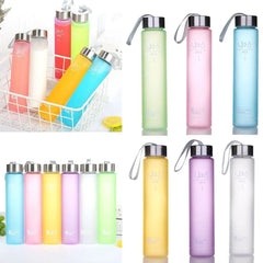 Bouteille d'eau conviviale rée en plastique pour filles et garçons, bouilloire de sport portable et étanche, 280ml
