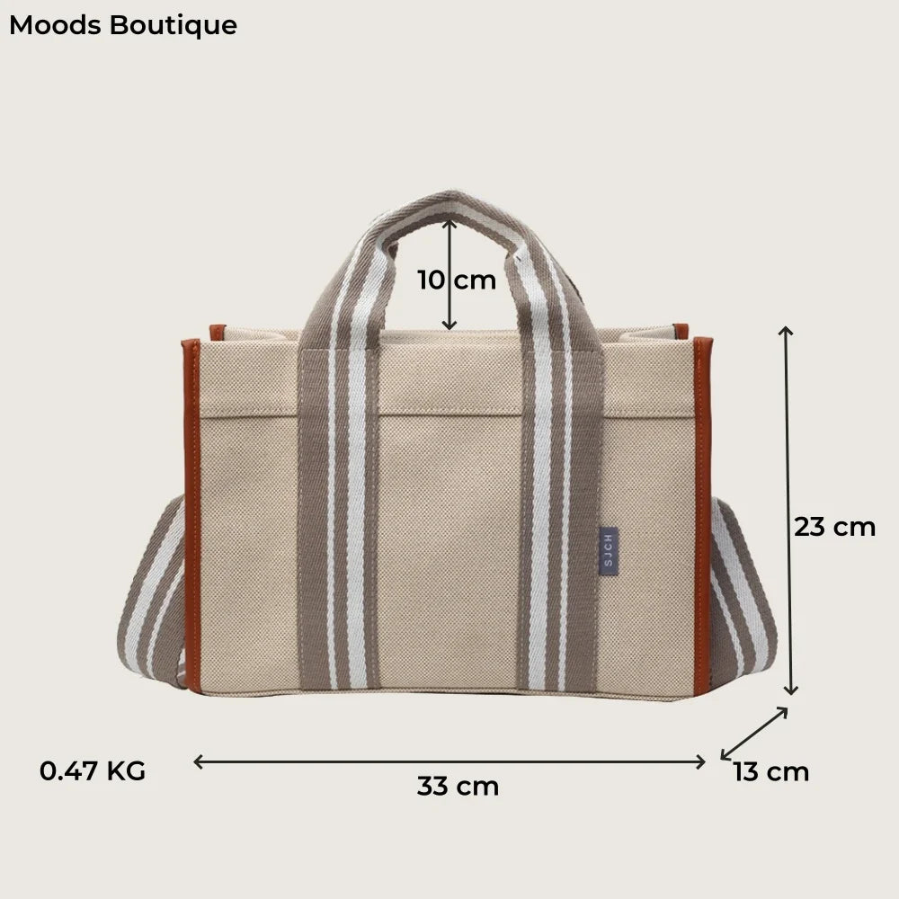 sac de luxe femme sac a mains femme sac bandouillère femme Sacs à main en tissu de lin pour femmes, sac à bandoulière rayé de grande capacité, sac fourre-tout de shopping, dernier document uni, lancé, qualité, 2024