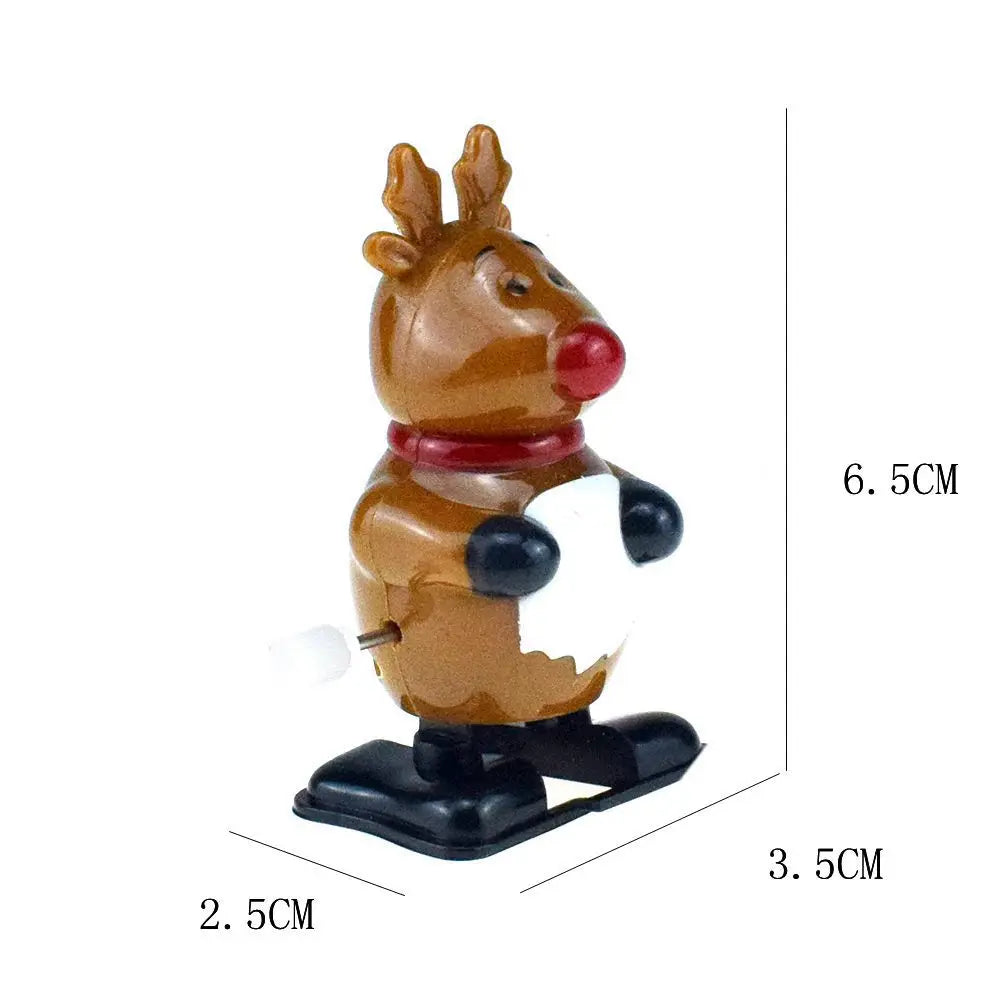 Jouets d'ornement de Noël pour enfants, père Noël sautant, wapiti, bonhomme de neige, fournitures de fête de la maternelle, cadeaux du Nouvel An