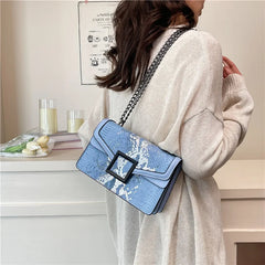 Sac à bandoulière simple pour femmes, style coréen, à la mode, design de niche décontracté, chaîne polyvalente, exquis, style occidental
