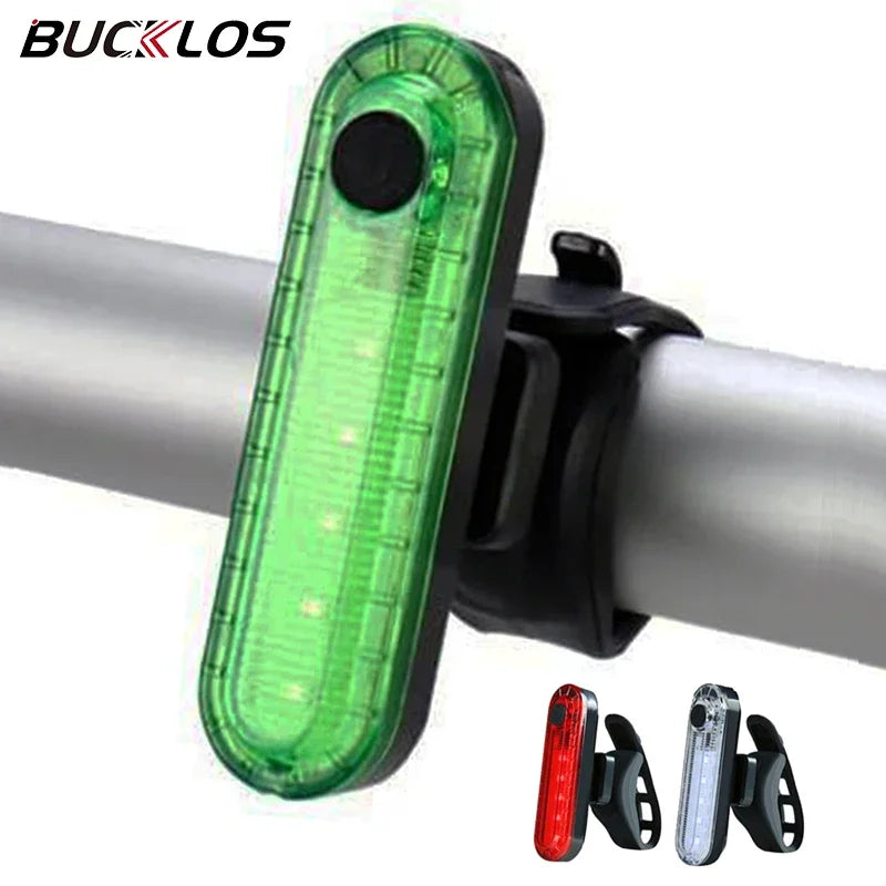 Enquêter arrière LED étanche pour vélo, aste par USB, éclairage de vélo clignotant, lampe à iode de sécurité, accessoires de lanterne de vélo