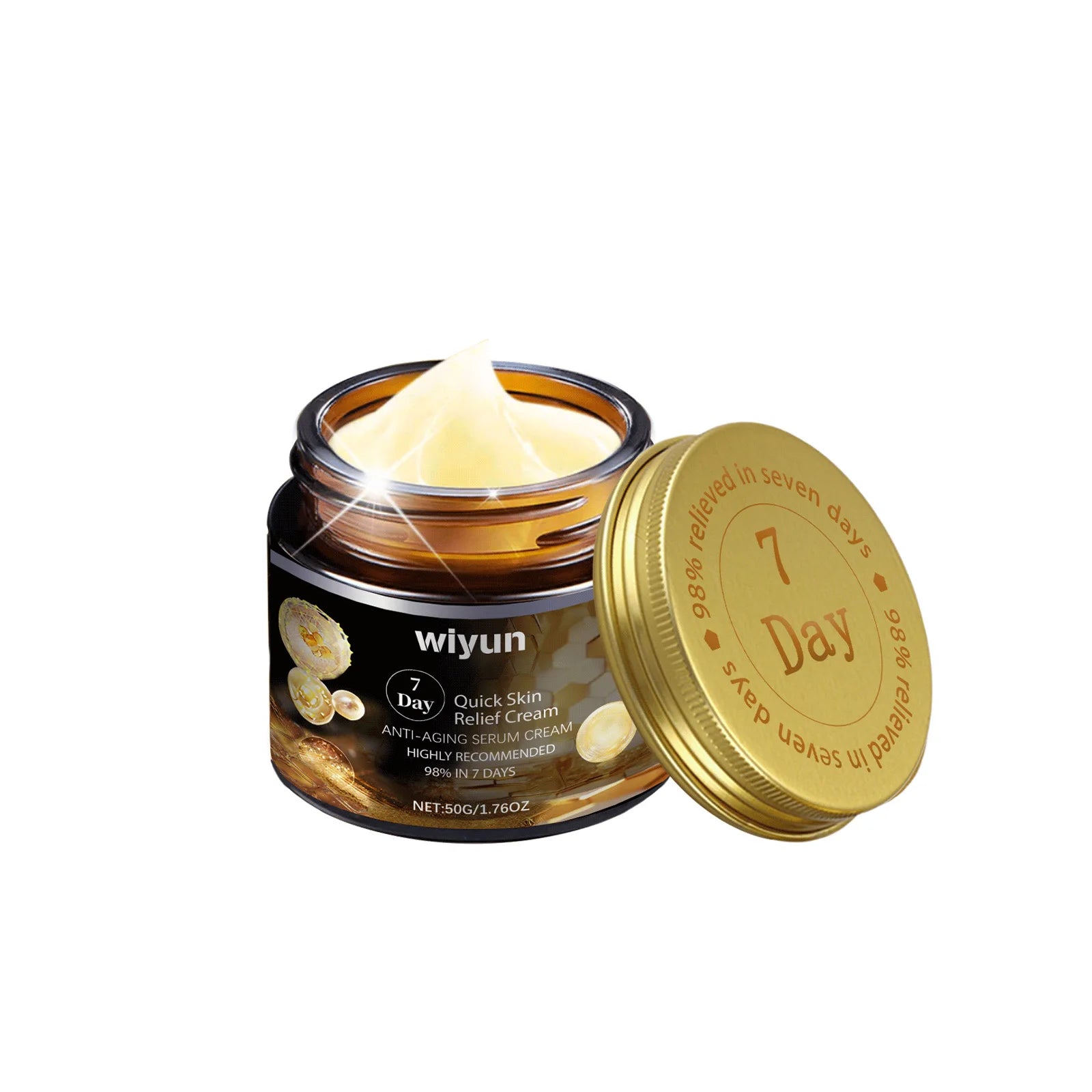 Crème pour le visage pour l'élimination des taches foncées, ridules, réparation de 7 jours, raffermissement de la peau endommagée, amélioration de l'affaissement, soins nourrissants pour la peau